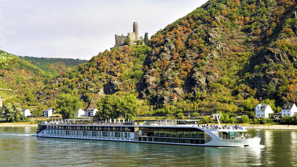 the beautiful AmaSiena sailing along the Rhine River
