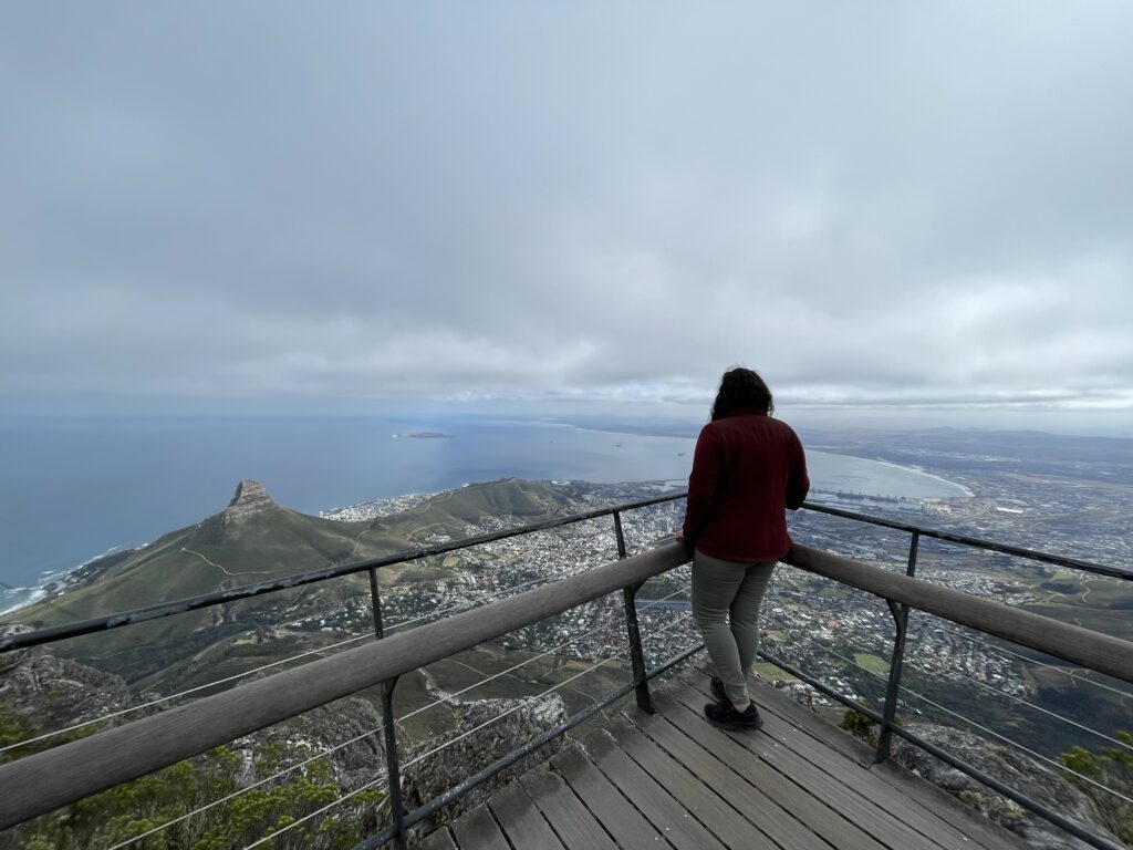 Table Mountain lookout in Cape Town, South Africa